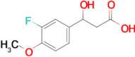 3-(3-Fluoro-4-methoxyphenyl)-3-hydroxypropanoic acid