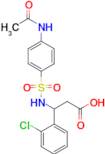 3-((4-Acetamidophenyl)sulfonamido)-3-(2-chlorophenyl)propanoic acid