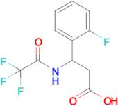 3-(2-Fluorophenyl)-3-(2,2,2-trifluoroacetamido)propanoic acid