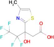 4,4,5,5,5-Pentafluoro-3-hydroxy-3-(4-methylthiazol-2-yl)pentanoic acid