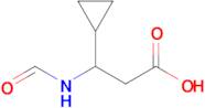 3-Cyclopropyl-3-formamidopropanoic acid