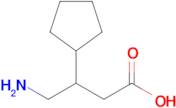 4-Amino-3-cyclopentylbutanoic acid