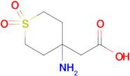 2-(4-Amino-1,1-dioxidotetrahydro-2h-thiopyran-4-yl)acetic acid