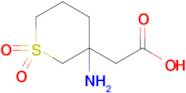 2-(3-Amino-1,1-dioxidotetrahydro-2h-thiopyran-3-yl)acetic acid