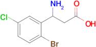 3-Amino-3-(2-bromo-5-chlorophenyl)propanoic acid