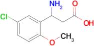 3-Amino-3-(5-chloro-2-methoxyphenyl)propanoic acid