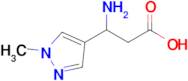 3-Amino-3-(1-methyl-1h-pyrazol-4-yl)propanoic acid