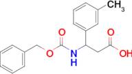 3-(((Benzyloxy)carbonyl)amino)-3-(m-tolyl)propanoic acid