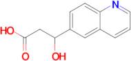 3-Hydroxy-3-(quinolin-6-yl)propanoic acid