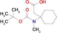 2-(1-((Tert-butoxycarbonyl)(methyl)amino)cyclohexyl)acetic acid