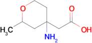 2-(4-Amino-2-methyltetrahydro-2h-pyran-4-yl)acetic acid