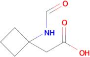 2-(1-Formamidocyclobutyl)acetic acid