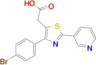 2-(4-(4-Bromophenyl)-2-(pyridin-3-yl)thiazol-5-yl)acetic acid