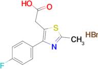 2-(4-(4-Fluorophenyl)-2-methylthiazol-5-yl)acetic acid hydrobromide