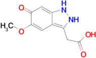 2-(5-methoxy-6-oxo-2,6-dihydro-1H-indazol-3-yl)acetic acid