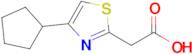 2-(4-Cyclopentylthiazol-2-yl)acetic acid