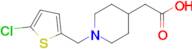 2-(1-((5-Chlorothiophen-2-yl)methyl)piperidin-4-yl)acetic acid