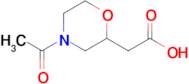 2-(4-Acetylmorpholin-2-yl)acetic acid