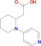 2-(1-(Pyridin-4-yl)piperidin-2-yl)acetic acid