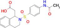 2-(2-((4-Acetamidophenyl)sulfonyl)-1,2,3,4-tetrahydroisoquinolin-1-yl)acetic acid