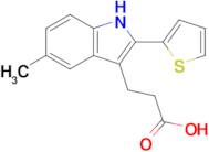 3-(5-Methyl-2-(thiophen-2-yl)-1h-indol-3-yl)propanoic acid