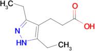 3-(3,5-Diethyl-1h-pyrazol-4-yl)propanoic acid