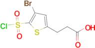 3-(4-Bromo-5-(chlorosulfonyl)thiophen-2-yl)propanoic acid