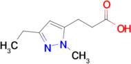 3-(3-Ethyl-1-methyl-1h-pyrazol-5-yl)propanoic acid