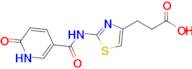 3-[2-(6-oxo-1,6-dihydropyridine-3-amido)-1,3-thiazol-4-yl]propanoic acid