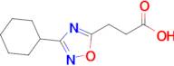 3-(3-Cyclohexyl-1,2,4-oxadiazol-5-yl)propanoic acid