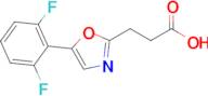 3-(5-(2,6-Difluorophenyl)oxazol-2-yl)propanoic acid