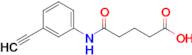5-((3-Ethynylphenyl)amino)-5-oxopentanoic acid