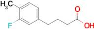4-(3-Fluoro-4-methylphenyl)butanoic acid