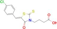 (Z)-4-(5-(4-chlorobenzylidene)-4-oxo-2-thioxothiazolidin-3-yl)butanoic acid