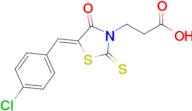 (Z)-3-(5-(4-chlorobenzylidene)-4-oxo-2-thioxothiazolidin-3-yl)propanoic acid