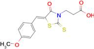 (Z)-3-(5-(4-methoxybenzylidene)-4-oxo-2-thioxothiazolidin-3-yl)propanoic acid