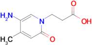 3-(5-Amino-4-methyl-2-oxopyridin-1(2h)-yl)propanoic acid