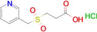 3-((Pyridin-3-ylmethyl)sulfonyl)propanoic acid hydrochloride