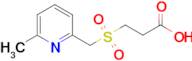 3-(((6-Methylpyridin-2-yl)methyl)sulfonyl)propanoic acid