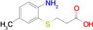 3-((2-Amino-5-methylphenyl)thio)propanoic acid