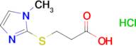 3-((1-Methyl-1h-imidazol-2-yl)thio)propanoic acid hydrochloride