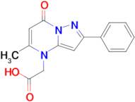 2-(5-Methyl-7-oxo-2-phenylpyrazolo[1,5-a]pyrimidin-4(7h)-yl)acetic acid