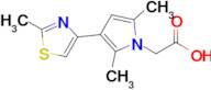 2-(2,5-Dimethyl-3-(2-methylthiazol-4-yl)-1h-pyrrol-1-yl)acetic acid