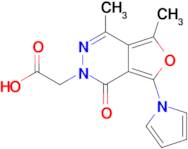 2-(4,5-Dimethyl-1-oxo-7-(1h-pyrrol-1-yl)furo[3,4-d]pyridazin-2(1h)-yl)acetic acid