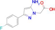 2-(5-Amino-3-(4-fluorophenyl)-1h-pyrazol-1-yl)acetic acid