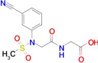 n-(3-Cyanophenyl)-n-(methylsulfonyl)glycylglycine