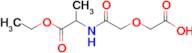 2-(2-((1-Ethoxy-1-oxopropan-2-yl)amino)-2-oxoethoxy)acetic acid