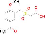 2-((5-Acetyl-2-methoxybenzyl)sulfonyl)acetic acid