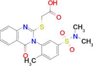 2-((3-(5-(n,n-Dimethylsulfamoyl)-2-methylphenyl)-4-oxo-3,4-dihydroquinazolin-2-yl)thio)acetic acid