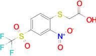 2-((2-Nitro-4-((trifluoromethyl)sulfonyl)phenyl)thio)acetic acid